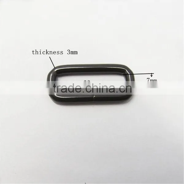 Metal Solid Rectangular Rings,bag Oval Ring photo-2