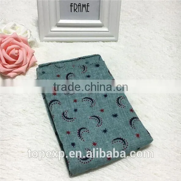 Kids Soft Touch Printed Polyester Cotton Material Scarf photo-6