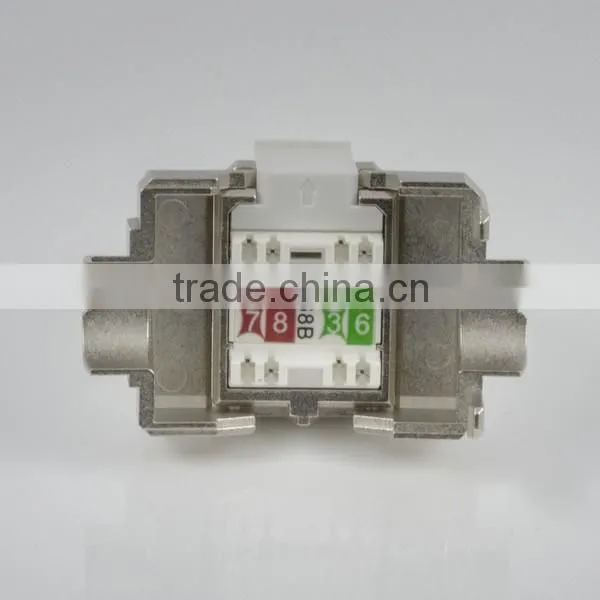 Network Solution Cat 6A UL 180Degree Shielded RJ45 Modular Keystone Jack photo-6