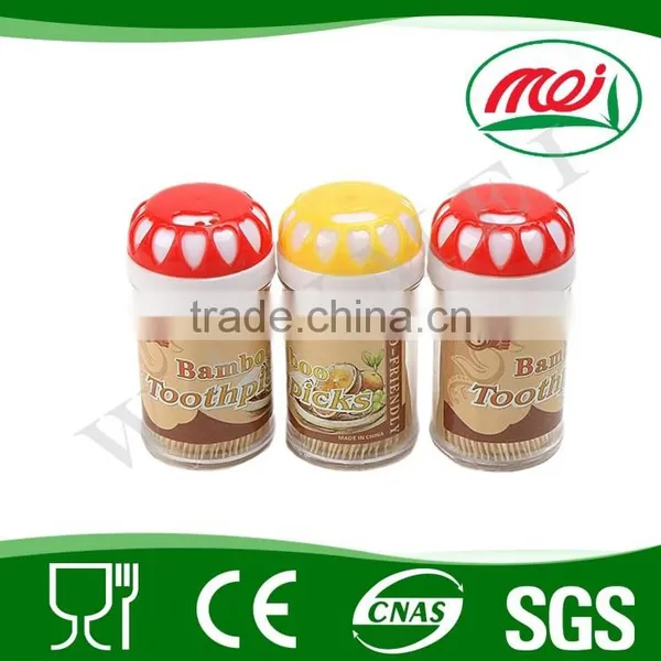 bulk cheap pack bamboo fruit&food toothpick in jar