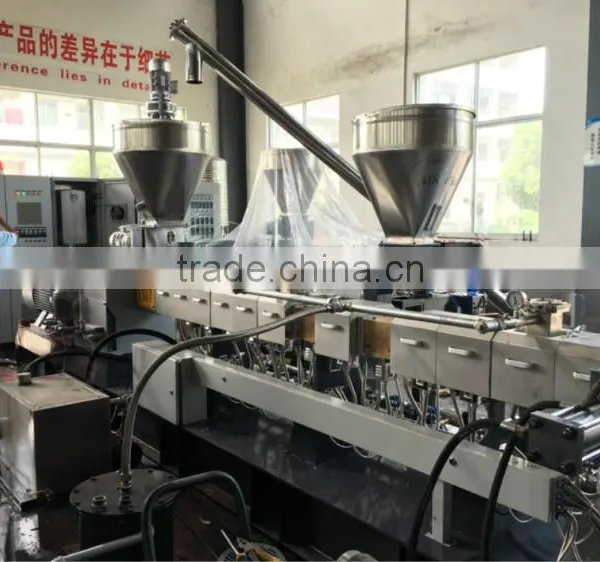 Small Plastic Granulator Co-roating Twin Screw Extrusion Machine for ABS PP PE PET Compounding photo-2