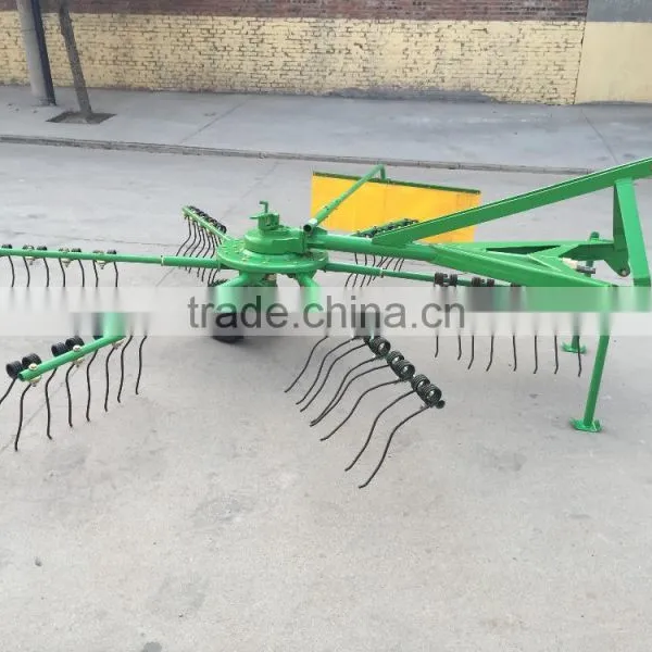 Tractor 3 Point Connection Rotary Wheel Hayrake Wheel Hay Rakes Used to Pick up Straw and Corn Stover