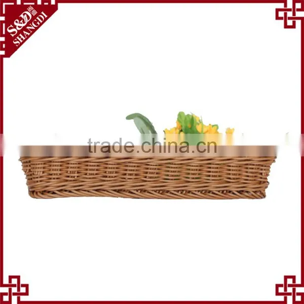 Eco-friendly Rattan Fruit Baskets for Supermarket Display Rack photo-4
