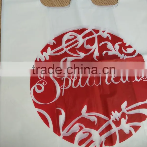 Customized Biodegradable and Compostable Cornstorch Shopping Bag T-shirt Bag photo-2