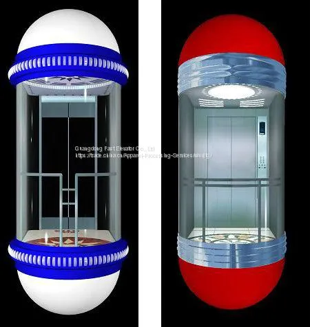 Whole Glass Panoramic 13,10,8,6 Person Passenger Elevator photo-2