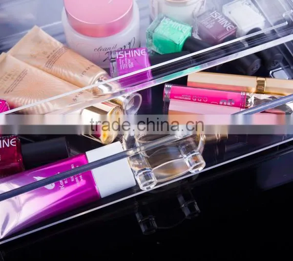High Quality Transparent Beauty Makeup Dressing Case/Box photo-6