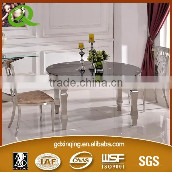 TH323 Guangdong Wholesale Glass Top Dining Table photo-4