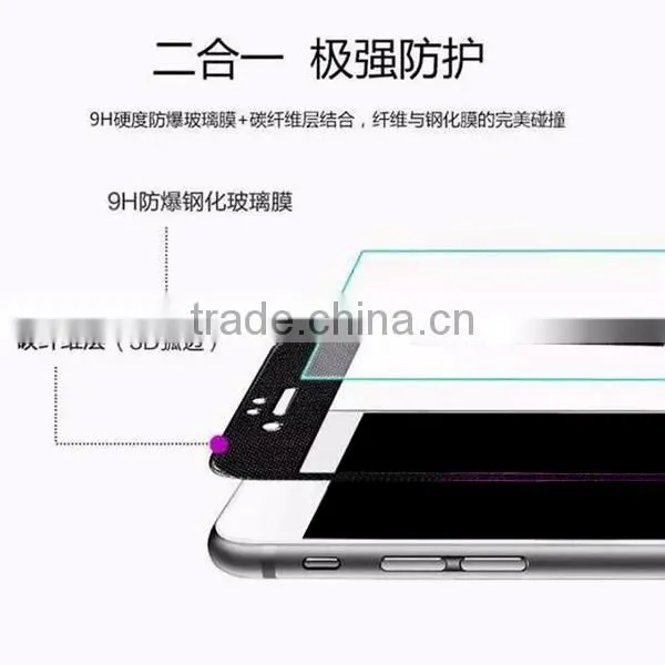 New Style 3D Carbon Fiber Full Tempered Glass Screen Protective Film for Iphone 6/plus, Glass Protective Film photo-3