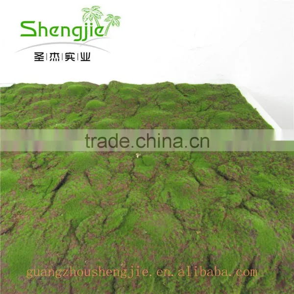SJLJ013310 Cheap Artificial Moss Mat / Plastic Moss for Decoration photo-2
