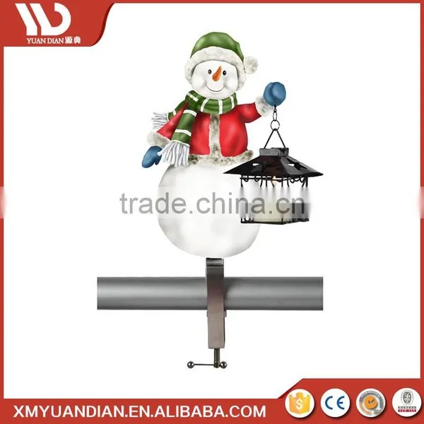 Christmas Ornament Santa Led Christmas Snow Lantern Light For Fence Decoration photo-3