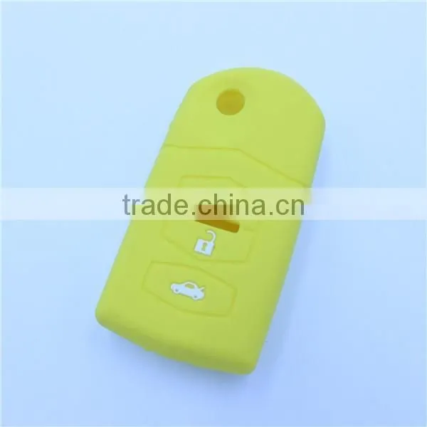 NEW SILICONE HOT BRIGHT CAR KEY COVER CASE FOR MAZDA MPS CX7 CX9 photo-2