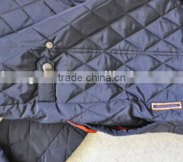 European Style Diamond Stitching Cotton Padding Quilted Bomber Jacket photo-4