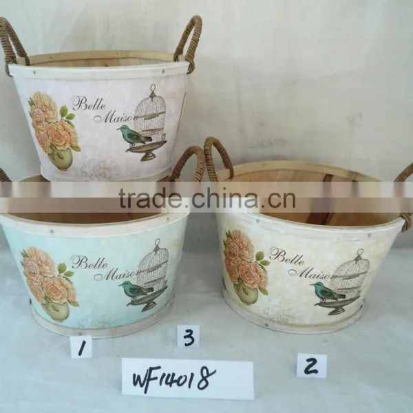 2016 Cheap Hot Sale Wooden Flower Planter Pots WF14020 photo-6