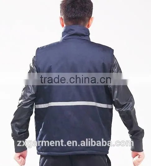 2017 OEM Men Waistcoat Reflective Tape Vest Industrial Uniforms Waistcoat photo-3