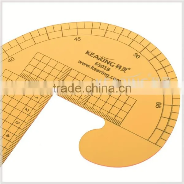 Kearing Brand, 60cm & 40cm Economical Multifunctional Ruler, for Fashion Design Market, Flexible Transparent Yellow Ruler #6501B photo-6