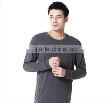 Top Brand High Quality Soft Modal Men And Women Thermal Underwear Long John Set Solid Colors photo-3