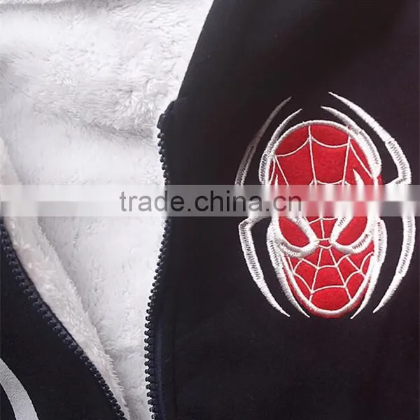 Chinese Winter Coat Children Boy Spider-Man Clothing Boy Winter Jacket Children Wool Coat for Baby photo-3