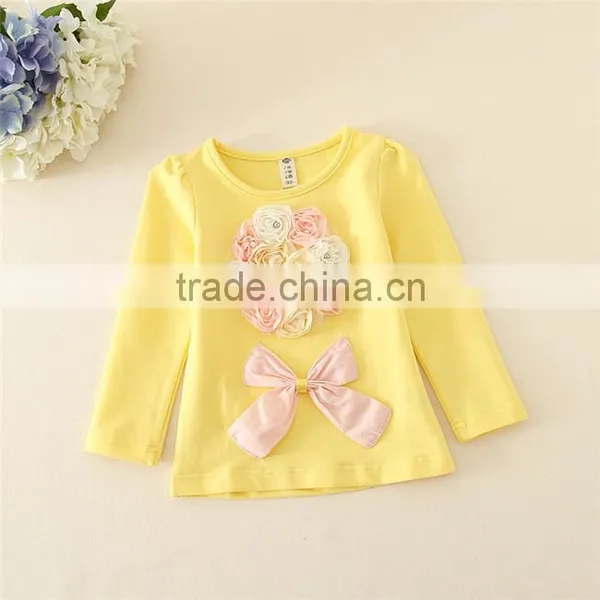 Retail/ Wholesale Baby Girls Candy Undershirt and Solid Yellow T-shirt 1 Piece,christmas Outfits for Kids photo-2
