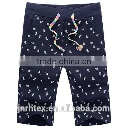 China Supplier Newest Products Custom 100% Cotton Printed Beach Shorts for Men photo-2