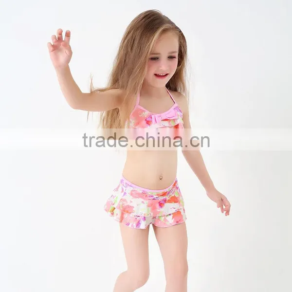 S60576B 2017 Fashion Cute Children's Swimsuit Girls Bikini Swimwear photo-3