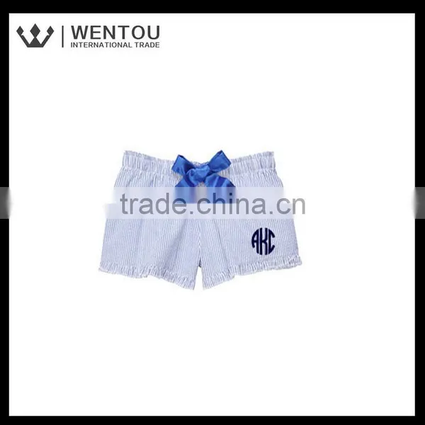 Hot Sale Monogrammed Seersucker Sorority Shorts photo-3