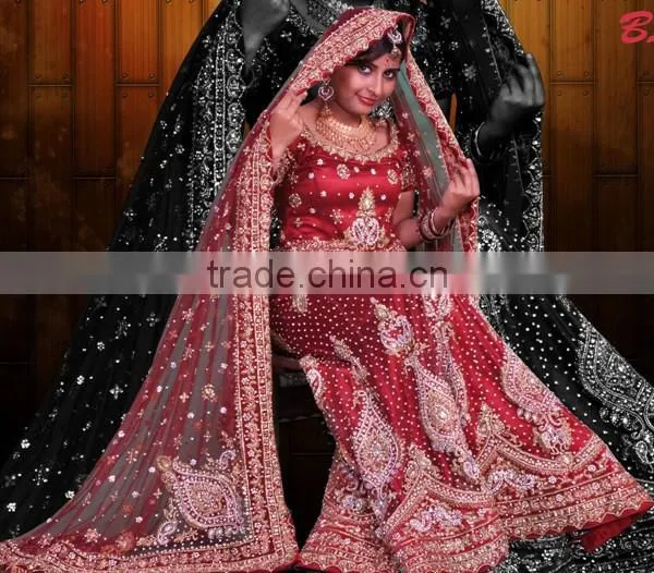 Designer Embroidered Bridal Lehenga photo-2