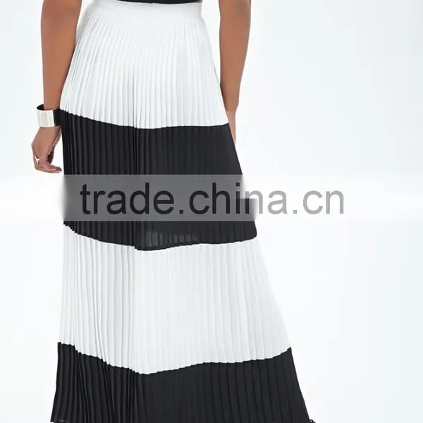 2015 New Arrival Chiffon Pleated Skirt Latest Skirt Design Pictures Long Skirts photo-4