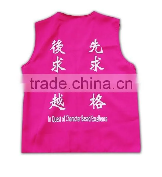 China Manufactory High Quality Vivid Color Unisex Tailored Front Open Vest photo-5