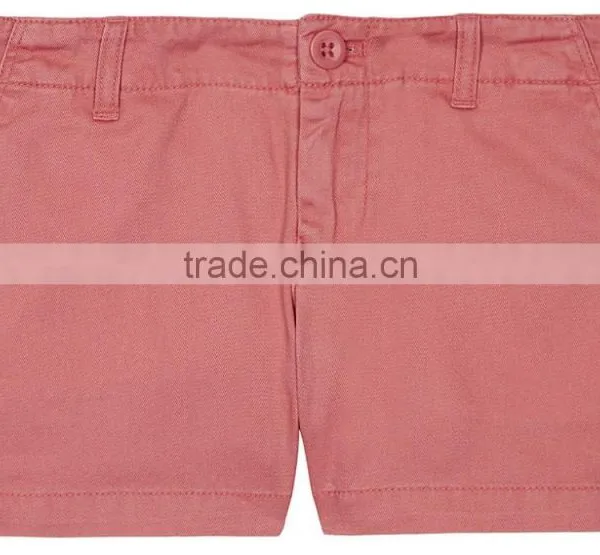 High Quality Solid Colored Belt Loop Boys Denim Shorts Made of Twill photo-4