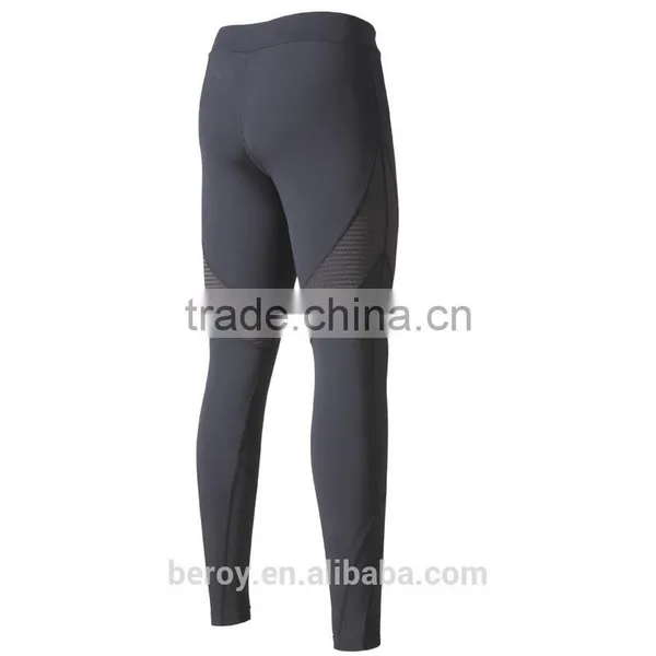 Beroy New Design High Elastic Dry-fit Running Pants Leggings With Zipper on the Leg Opening photo-6