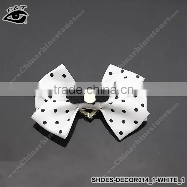 Bowknot Design Ornaments for Ladies Shoes Fabric Bow Accessories for Women Shoes photo-3