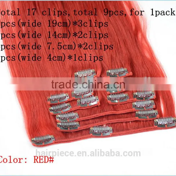 Express Long Clip In Human Hair, Cheap 100% Human Hair Clip In Hair Extension photo-2