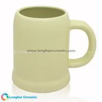16oz Tall Cafe Style Personalized Ceramic Cafe Coffee Mug24oz Beige Ceramic Beer Mugs With Your Logo