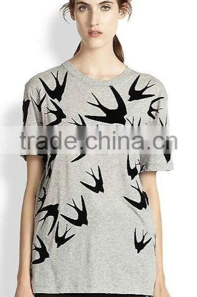 100% Cotton Graphic Print Boyfriend Tee photo-2