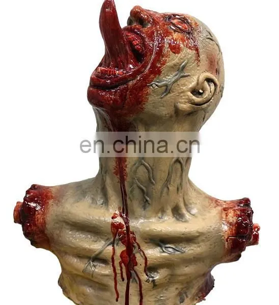 Breathless Hanging Dead Head Halloween Fancy Dress Party Adult Zombie Prop photo-3