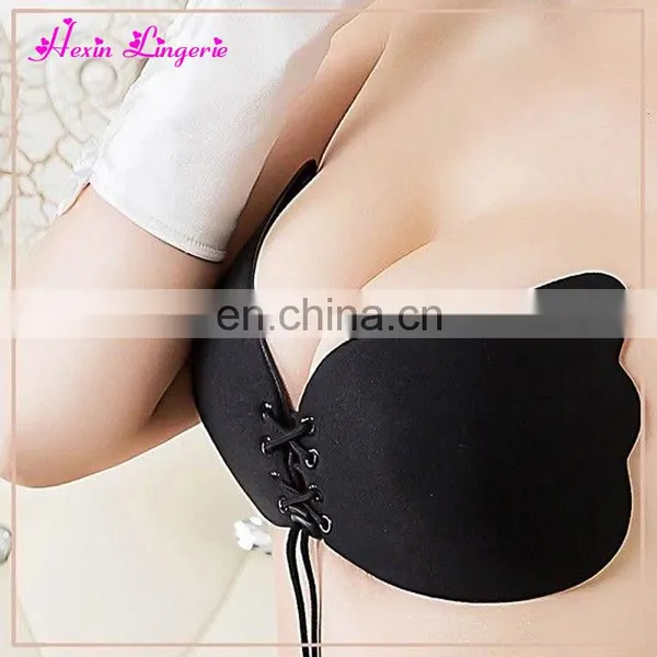 Dropship Women Strapless Self Adhesive Silicone Bra With Nipples photo-4