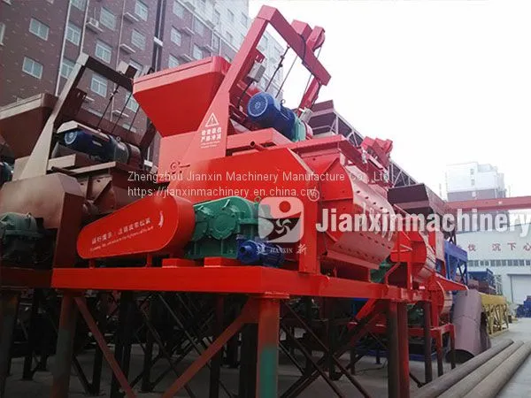 JS500 Double Horizontal Axis Forced Concrete Mixer