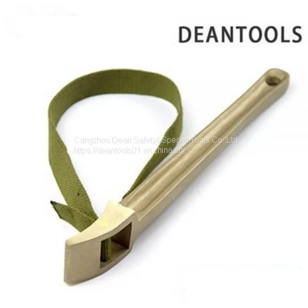 Belt pipe wench . strap 450mm, non sparking copper alloy customized spanner