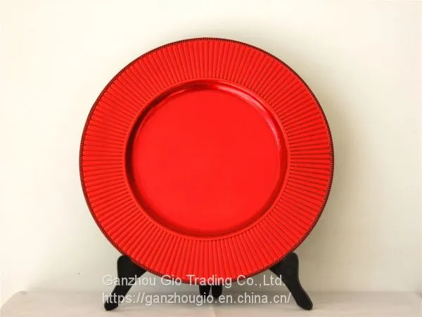 Plastic Charger Plate,christmas Decoration Plate Charger Plate Made in China YF-60056 photo-4