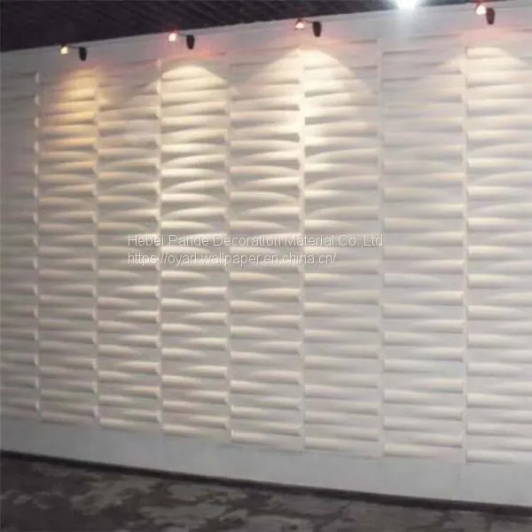 Fireproof Waterproof Soundproof 3D PVC Wall Panel