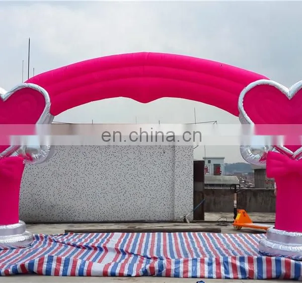 Customized Outdoor Inflatable Wedding Arch Inflatable Loving Heart Arch For Party photo-2