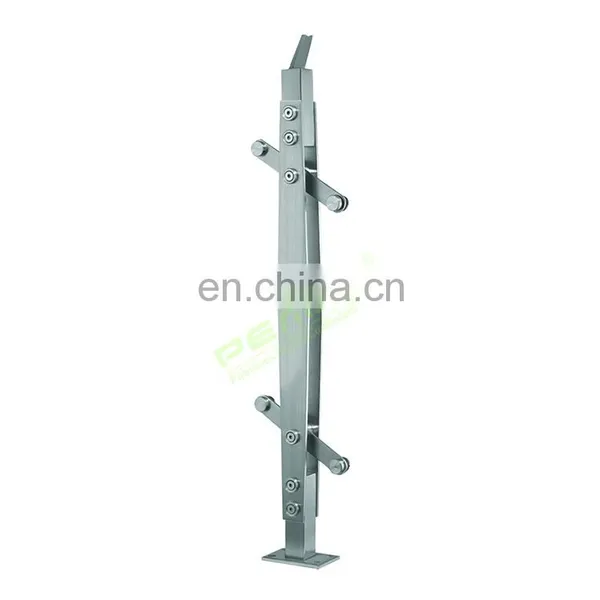 New Arrival Balcony Railing Post Stainless Steel Glass Balustrade Balustrade Design Systems photo-2