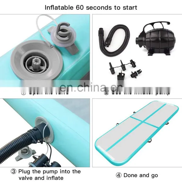 DWF Inflable Airtrack 6m x 1m x 20cm Gym Mat Tumble Inflatable Air Track Pro Gymnastics Tumbling Equipment For Sale photo-5