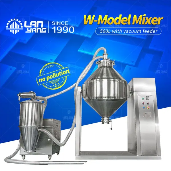 Stainless W Type Mixing Machine for Dry Powder Double Cone Powder Mixer photo-3