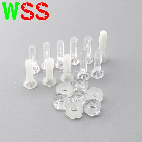 Plastic Countersunk Screw Bolt M6 Cross Recessed Flat Countersunk Head Screw