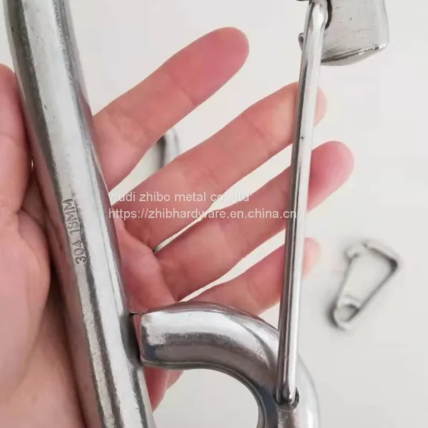 Multifunctional Stainless Simple Snap Quick Link Lock Ring Lanyard Hook Carabiner 6-22mm photo-3