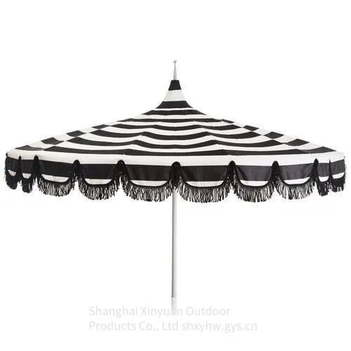 Garden Patio Umbrella, Sunumbrella Australian Pagoda Umbrella With Tassels for Sunshade photo-3