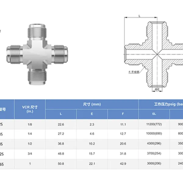 Thick Wall Stainless Steel Welded Cross Fitting Anti-Rust Welded Pipe Cross for Water Treatment Project