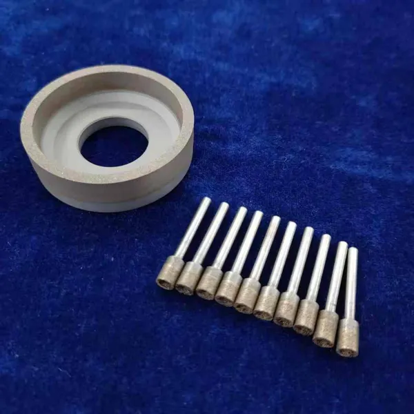 Industrial-grade Bronze Sintered Diamond Grinding Heads. High-efficiency Grinding Tools for Quartz Glass and Silicon Carbide photo-5