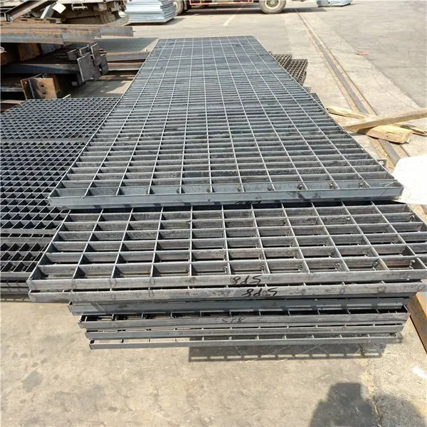 Hot-dip Galvanized Steel Grating, Special-shaped Platform Steel Grating Treads, 605/30/100 Heavy-duty Gully Covers
